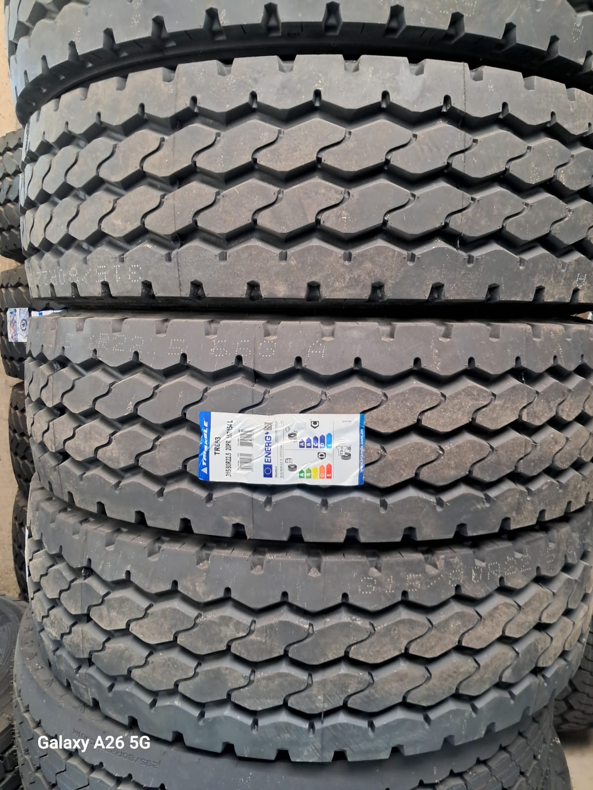 315/80 R22.5 20PR TR663 SUPER-MIXTA TL T.D 17.5 MM PESO: 72.50 KG