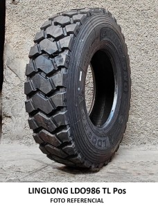 NTCO: 12 R22.5 18PR LDO986 TRACCION/MINERA LING LONG TL OFF-ROAD T.D. 24.0MM PESO: 69.0KG